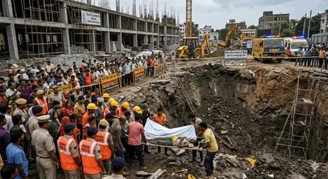 रांची कांके रोड में बड़ा हादसा, निर्माणाधीन अपार्टमेंट की मिट्टी धंसने से दो मजदूरों की मौत